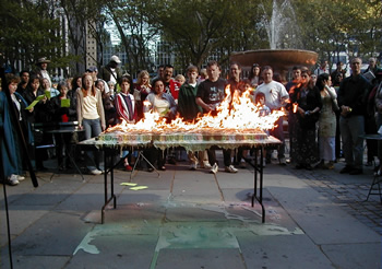 Guinness Record most candles on a cake, Bryant Park, New York City